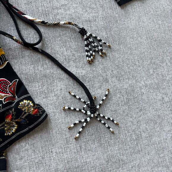 NWT $248 Farm Rio Maxi Floral-print Crepe Wrap Mini Dress - Picture 5 of 6